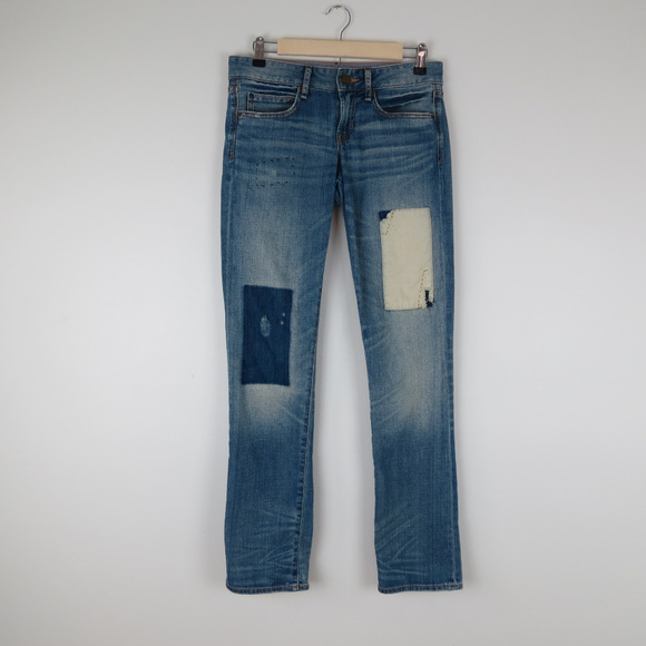 GAP Denim - GAP | Distressed Patchwork Real Straight Jeans C2